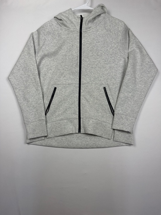DSG Tops - DSG Light Gray Full-Zip Hoodie with Black Trim Women’s Medium New With Tags